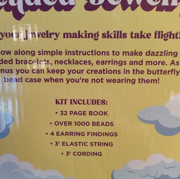 NWT Butterfly Beaded Jewelry Kit, Ages 8+ - Picture 4 of 4